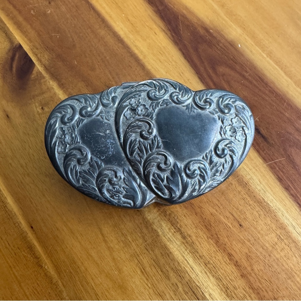 Godinger Silver art & co double heart trinket jewelry box